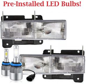 Tiffin Allegro Bus (31ft GAS Model) LED Headlight Assembly Pair (Left & Right)