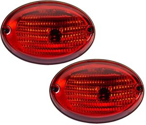 Fleetwood Excursion Red Tail Lights Taillights Rear Lamps Unit Pair (Left & Right)