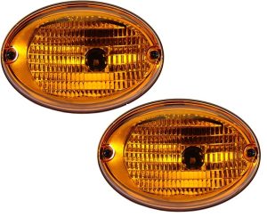 Fleetwood Excursion Amber Rear Turn Signal Lamps Unit Pair (Left & Right)