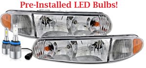 Monaco Diplomat LED Headlight Assembly Pair (Left & Right)