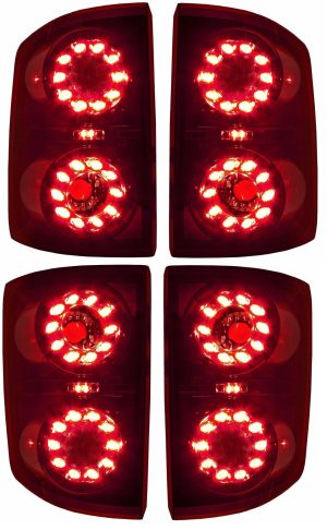 Coachmen Sportscoach Upper & Lower LED Taillight Assemblies 4 Piece Set (Left & Right)