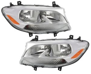 Thor Motor Coach Freedom Elite Replacement Headlight Assemblies Pair (Left & Right)