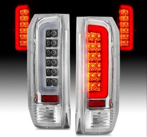 Monaco La Palma Chrome LED Tail Light Assemblies Pair (Left & Right)