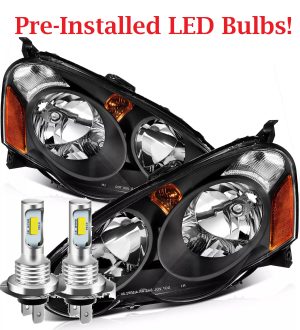 Newmar Essex Black Headlight Unit Pair (Left & Right)