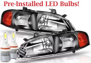 Coachmen Encore Black LED Headlight Assembly Pair (Left & Right)