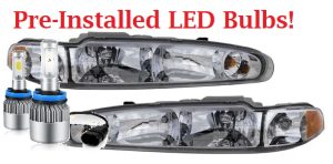 National RV Tradewinds LED Headlight Assembly Pair (Left & Right)
