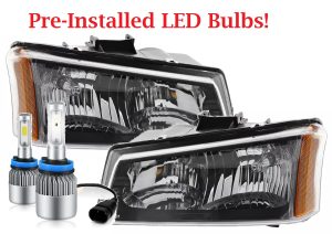Tiffin Allegro (28ft, 30ft, 32ft) LED Headlight Assemblies Pair (Left & Right)