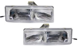 Fleetwood Pace Arrow Vision Replacement Headlight Assembly Pair (Left & Right)