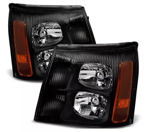 Four Winds Mandalay Black Headlight Assemblies Pair (Left & Right)
