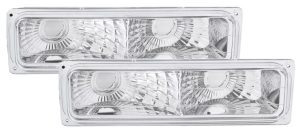 Fleetwood Discovery Diamond Chrome Turn Signal Lights Unit Pair (Left & Right)