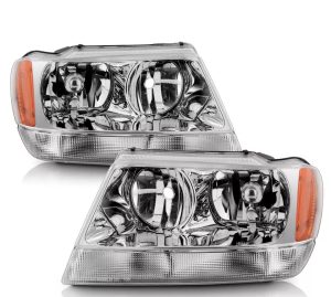 Holiday Rambler Imperial Chrome Headlight Unit Pair (Left & Right)