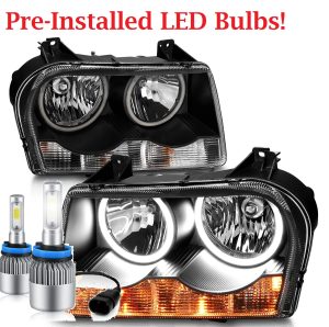 Four Winds Windsport Black LED Headlight Assemblies Pair (Left & Right)