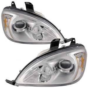 Dynamax Grand Sport Chrome Projector Headlight Assemblies Pair (Left & Right Side)