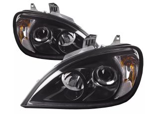 Dynamax Grand Sport Ultra Black Projector Headlight Assemblies Pair (Left & Right Side)