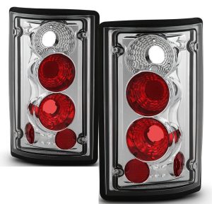 National RV Tropical Chrome Tail Light Units with Gasket Pair (Left & Right)