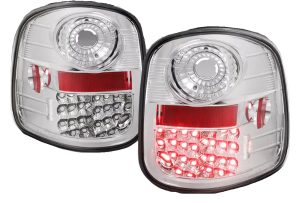 Alfa See Ya Chrome LED Tail Light Pair (Left & Right)