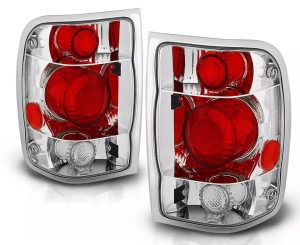 Damon Daybreak Chrome Tail Light Unit Pair (Left & Right)