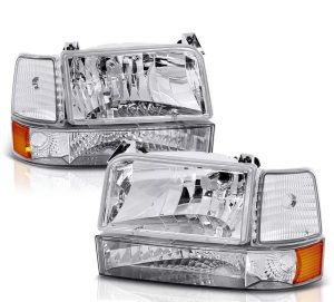 Damon Ultrasport (Class A) Chrome Headlights & Corner Lamps & Turn Signal Lights 6 Piece Set