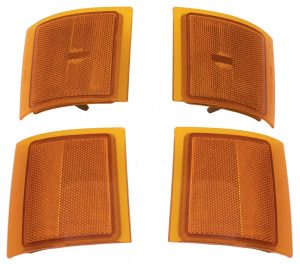 Fleetwood Discovery Upper & Lower Side Marker Lights 4 Piece Set (Left & Right)