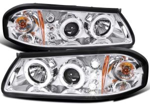 Damon Tuscany Chrome Projector Headlight Units Pair (Left & Right)