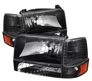 Country Coach Affinity Black Headlights & Corner Lamps & Turn Signal Lights 6 Piece Set