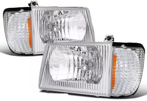 Winnebago Access (26A) Chrome Headlights & Corner Turn Signal Lamps Set (4 Piece Set)