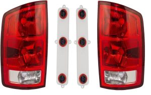 Holiday Rambler Ambassador Replacement Tail Light Units & Connector Plates 4 Piece Set (Left & Right)