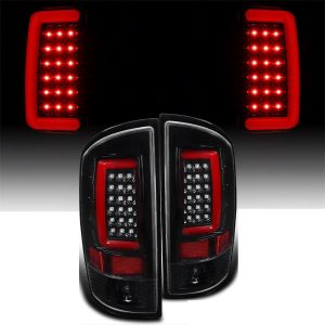 Four Winds Hurricane Black LED Tail Light Assembly Pair (Left & Right)